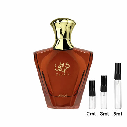 Afnan Turathi Brown Sample Probe Decant 2ml, 3ml, 5ml