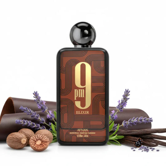 9pm Elixir - Afnan - Decant Sample Probe - Arometry.com