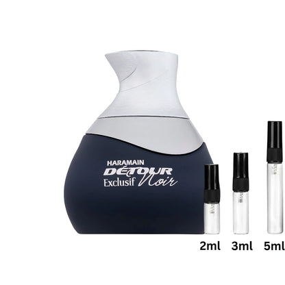 Detour Noir Exclusif - Al Haramain - Decant Sample Probe - 2ml, 3ml, 5ml
