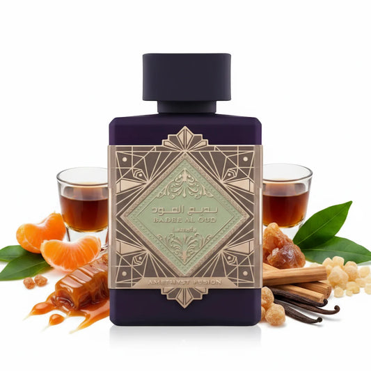 Lattafa Bade'e Al Oud Amethyst Fusion Sample Decant Probe Arometry.com