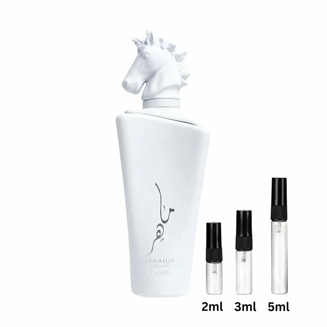 Lattafa Maahir Honor Sample Decant Probe 2ml, 3ml, 5ml