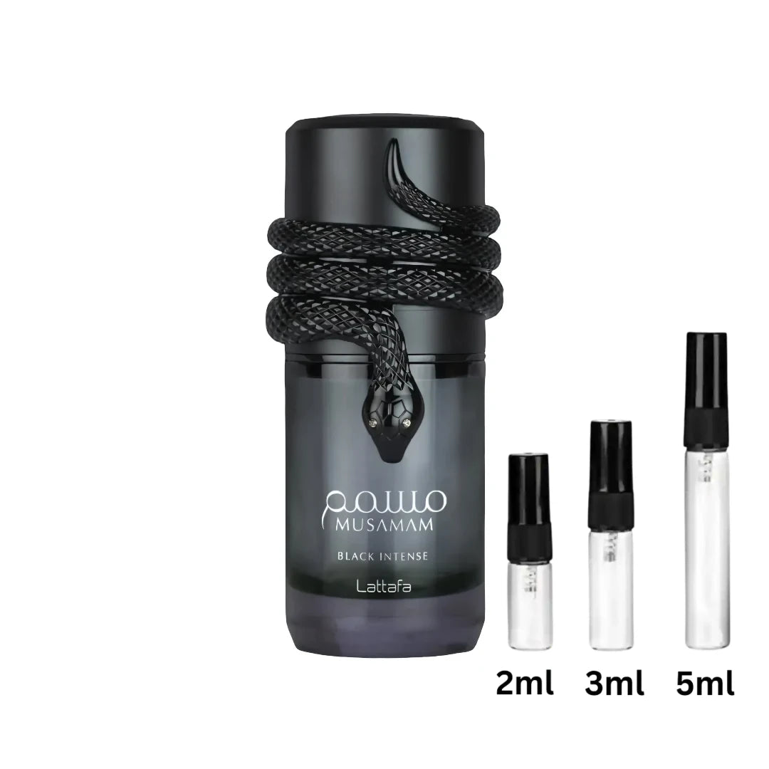 Lattafa Musamam Black Intense Sample Decant Probe 2ml, 3ml, 5ml