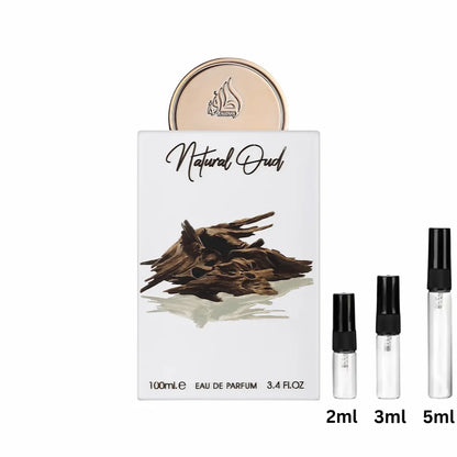 Lattafa Natural Oud Sample Probe Decant 2ml, 3ml, 5ml