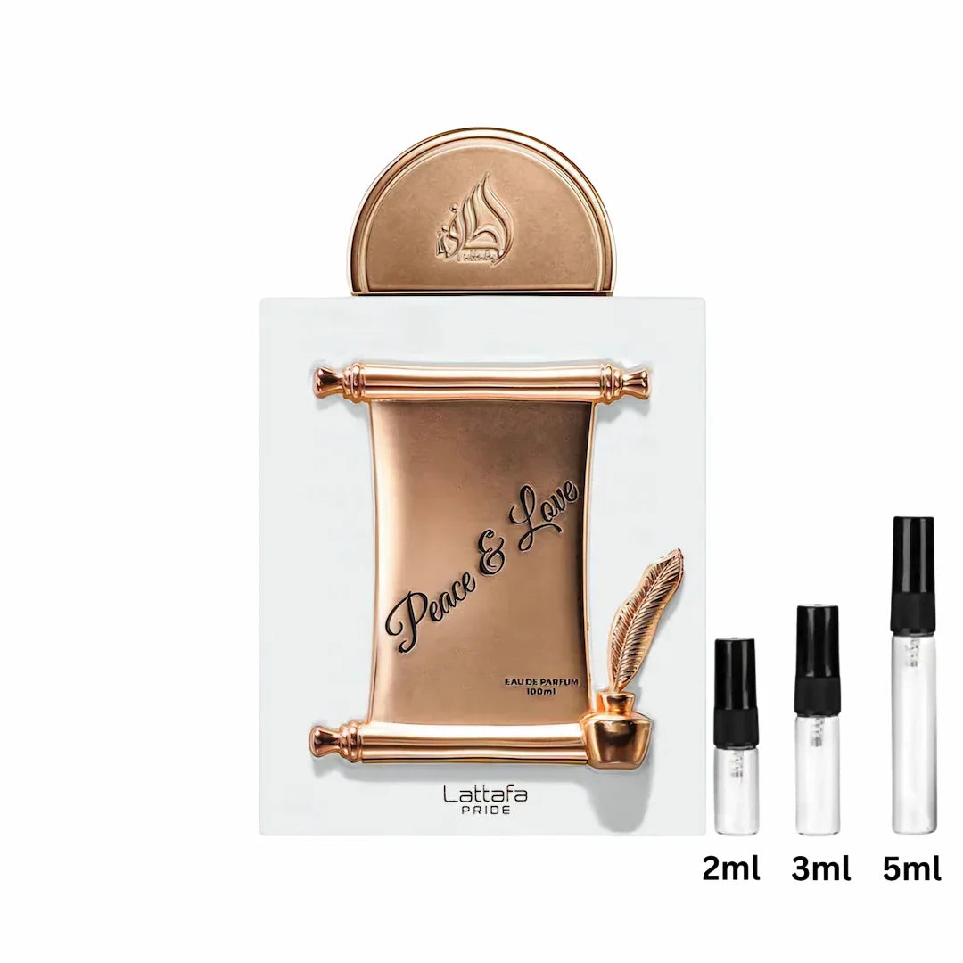 Lattafa Peace and Love Sample Probe Decant 2ml, 3ml, 5ml