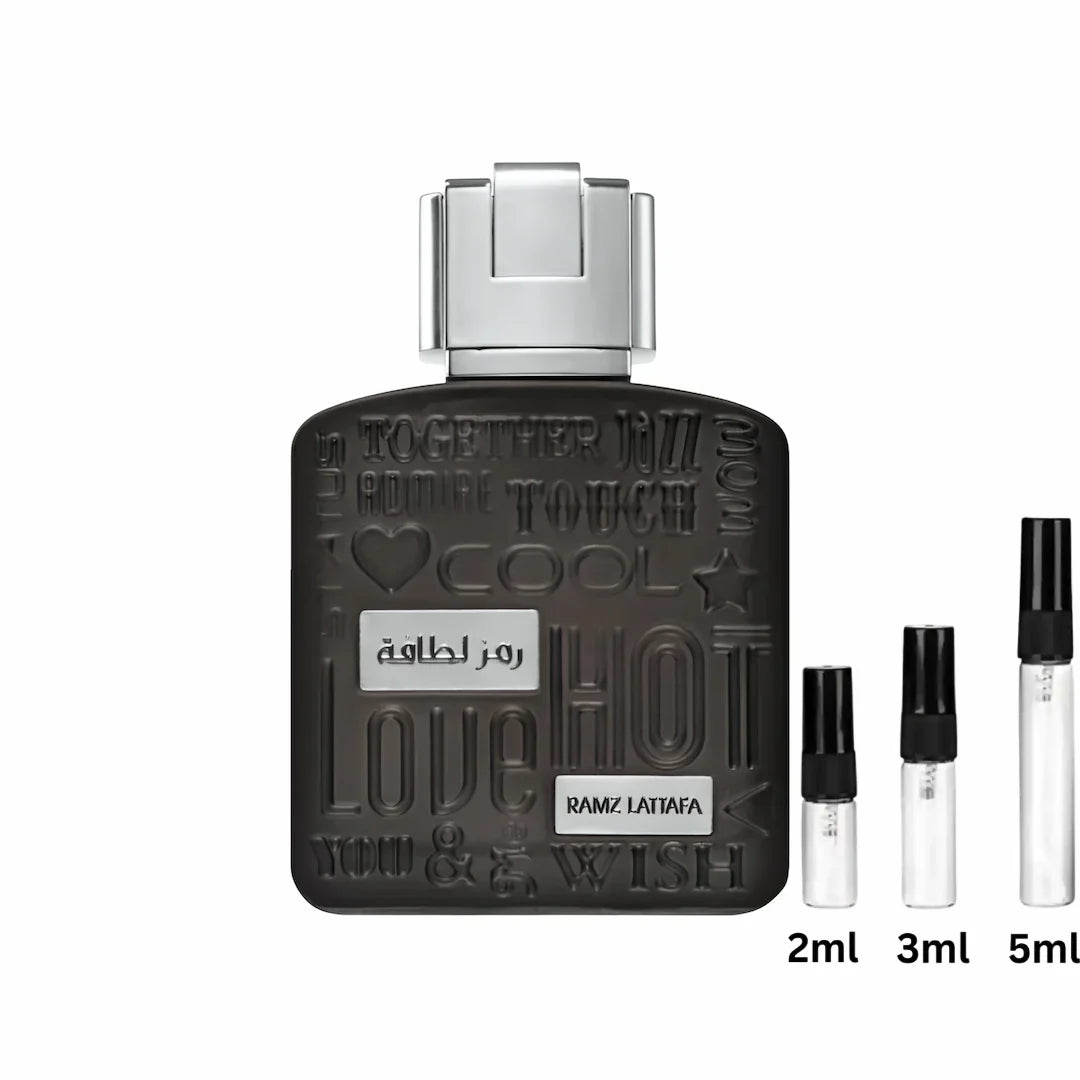 Lattafa Ramz Silver Sample Probe Decant 2ml, 3ml, 5ml