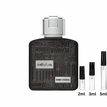 Lattafa Ramz Silver Sample Probe Decant 2ml, 3ml, 5ml