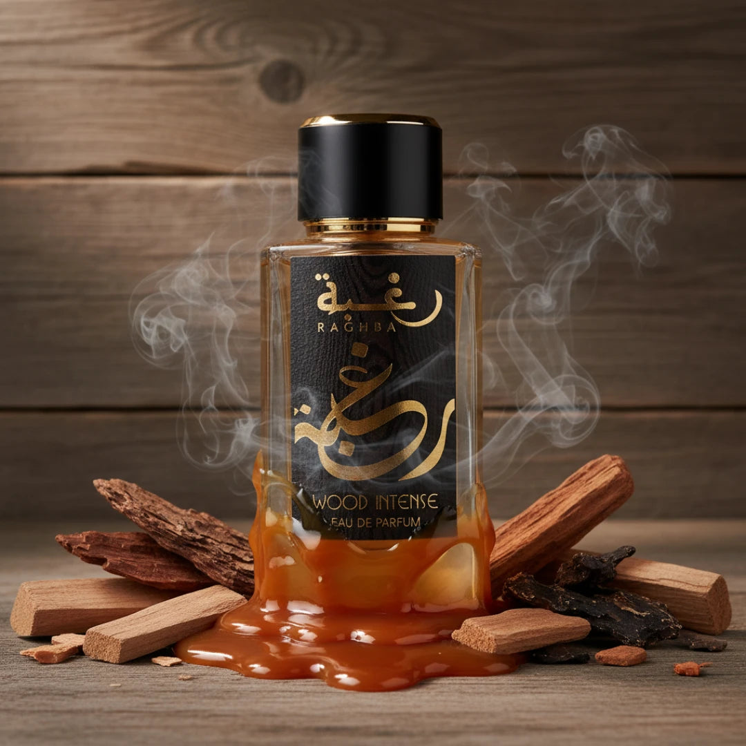 Raghba Wood Intense - Lattafa - Decant Sample - Arometry.com