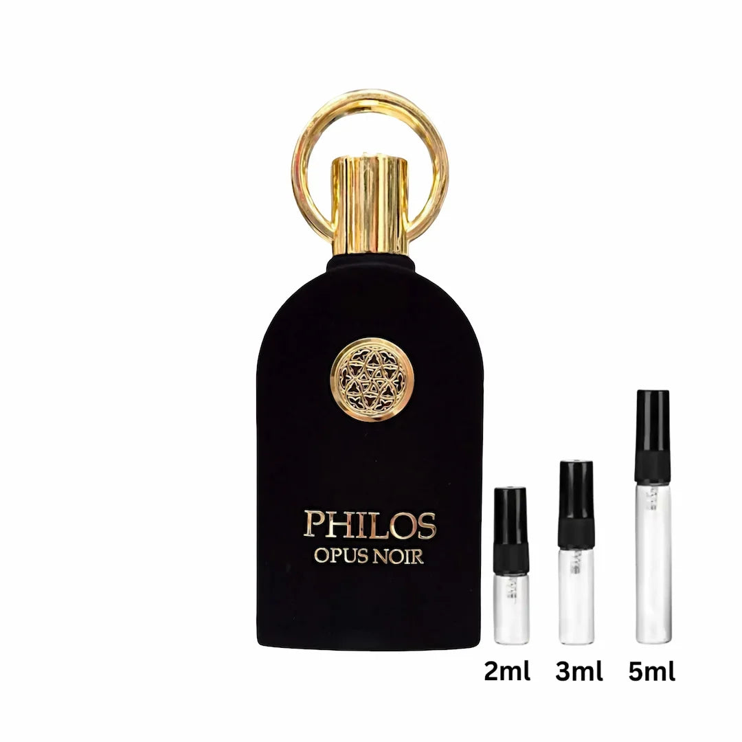 Maison Alhambra Philos Opus Noir Sample Decant Probe 2ml, 3ml, 5ml