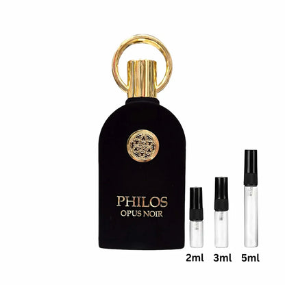 Maison Alhambra Philos Opus Noir Sample Decant Probe 2ml, 3ml, 5ml