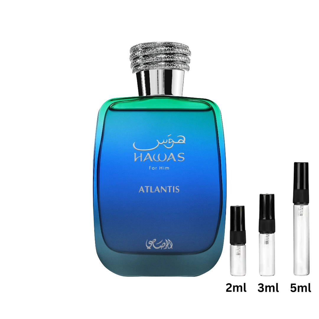 Hawas Atlantis - Rasasi - Probe Sample Decant - 2ml, 3ml, 5ml