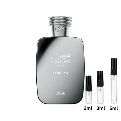 Rasasi Hawas Chrome Sample Decant Probe 2ml, 3ml, 5ml
