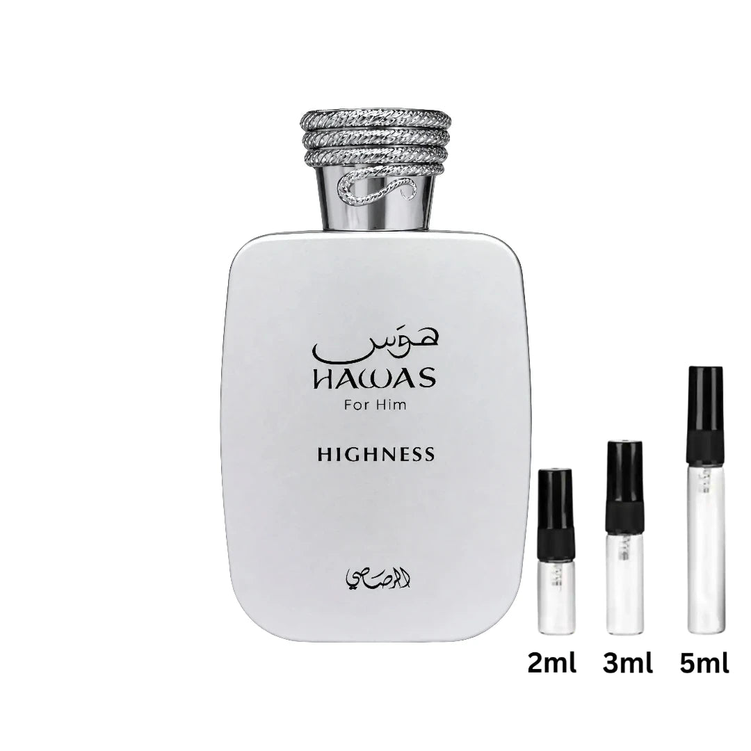 Rasasi Hawas Highness Probe Sample Decant 2ml, 3ml, 5ml