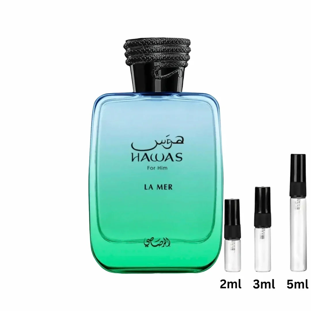 Rasasi Hawas La Mer Sample Decant Probe 2ml, 3ml, 5ml