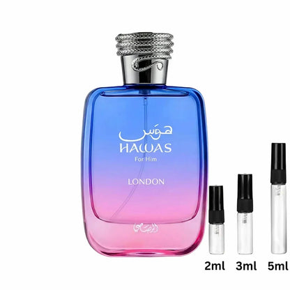 Rasasi Hawas London Sample Decant Probe 2ml, 3ml, 5ml