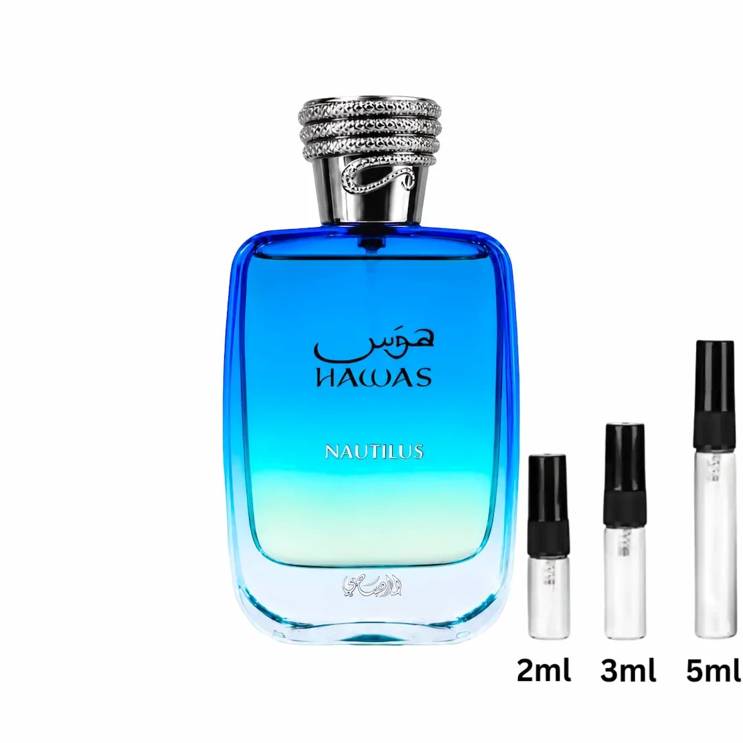Rasasi Hawas Nautilus Sample Decant Probe 2ml, 3ml, 5ml