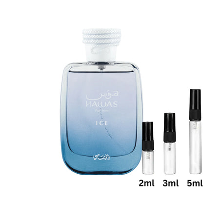 Hawas Ice - Rasasi - Decant Sample Probe - 2ml, 3ml, 5ml