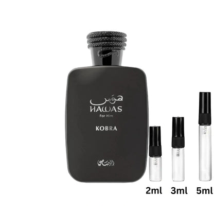 Hawas Kobra - Rasasi - Decant Sample Probe - 2ml, 3ml, 5ml