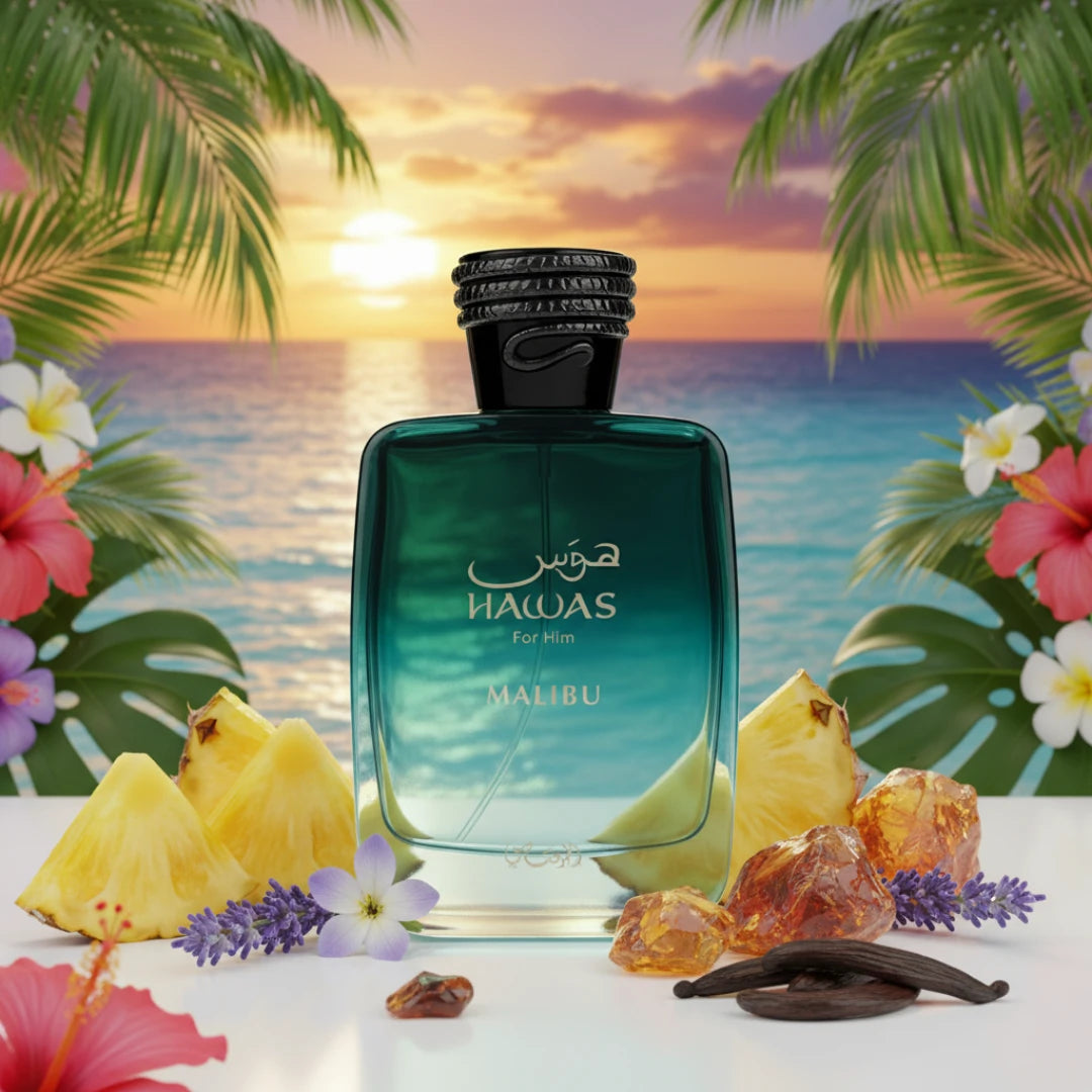 Hawas Malibu - Rasasi - Decant Sample - Arometry.com