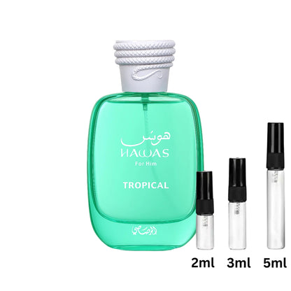 Hawas Tropical - Rasasi - Decant Sample Probe - 2ml, 3ml, 5ml
