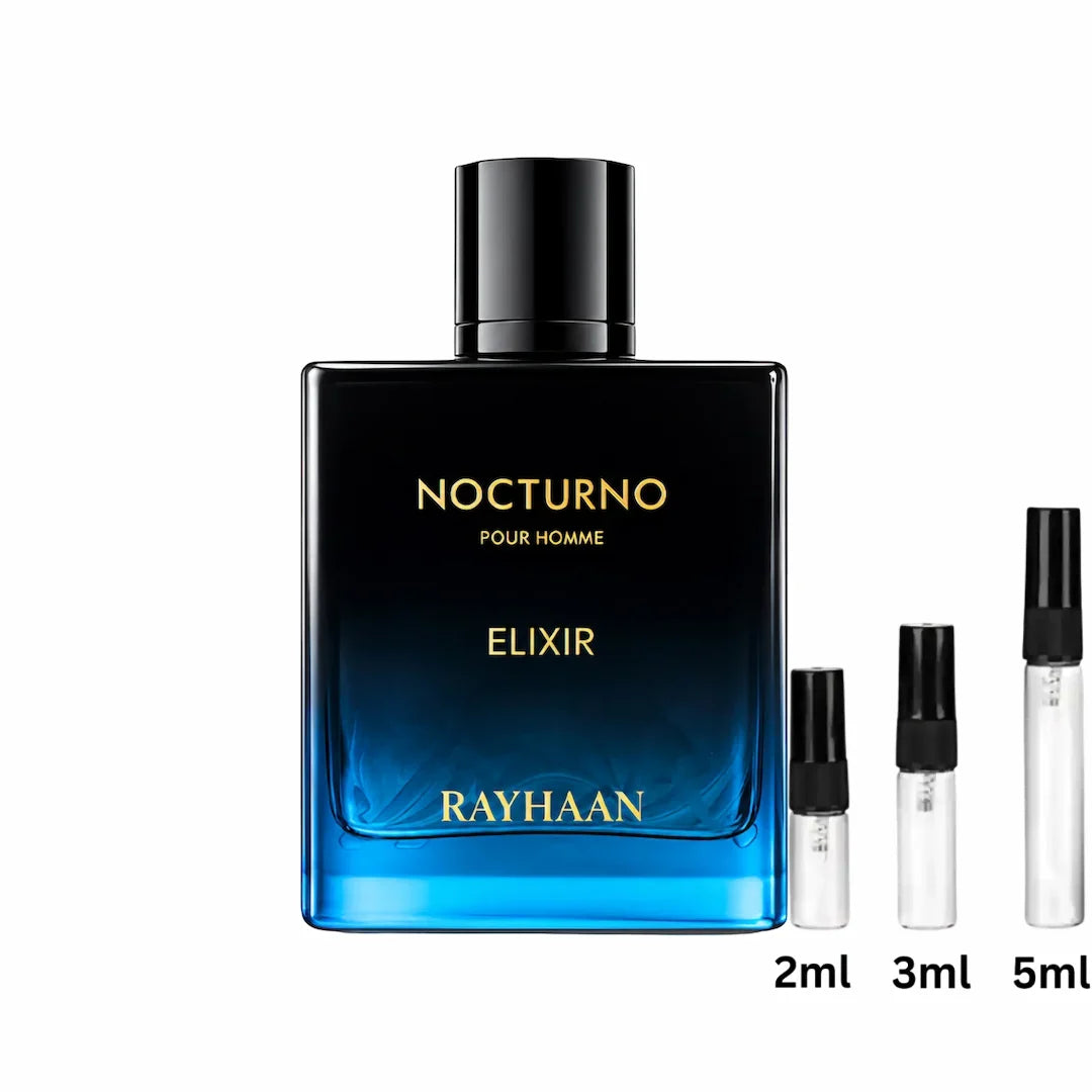 Rayhaan Nocturno Elixir Probe Sample Decant 2ml, 3ml, 5ml